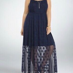 Torrid 3 Navy blue all lace